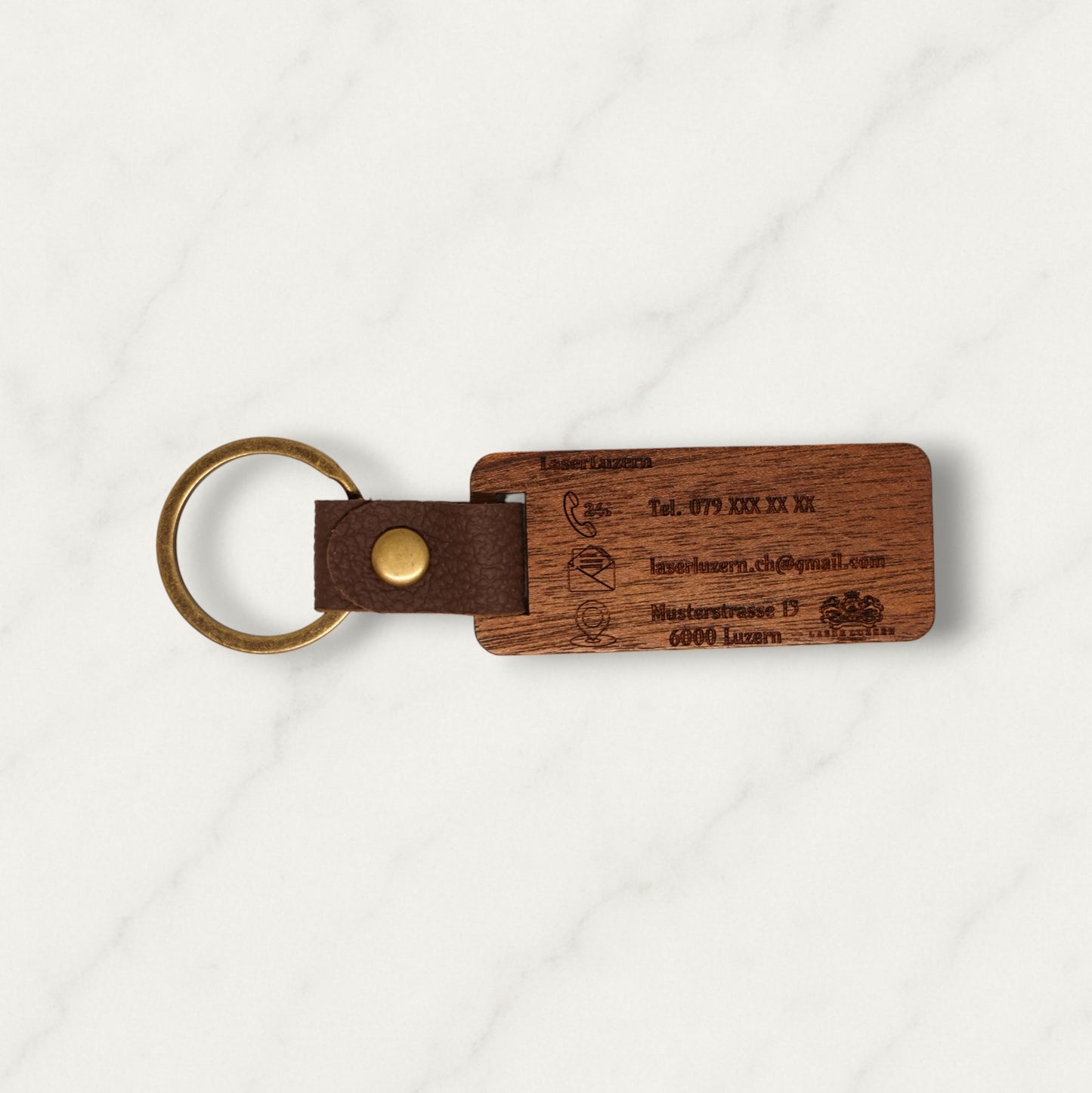 Walnuss Schlüsselanhänger