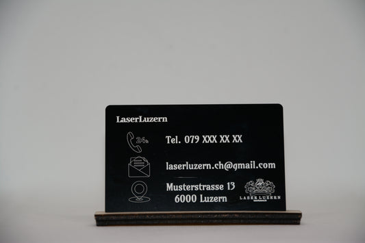 Aluminium Visitenkarten