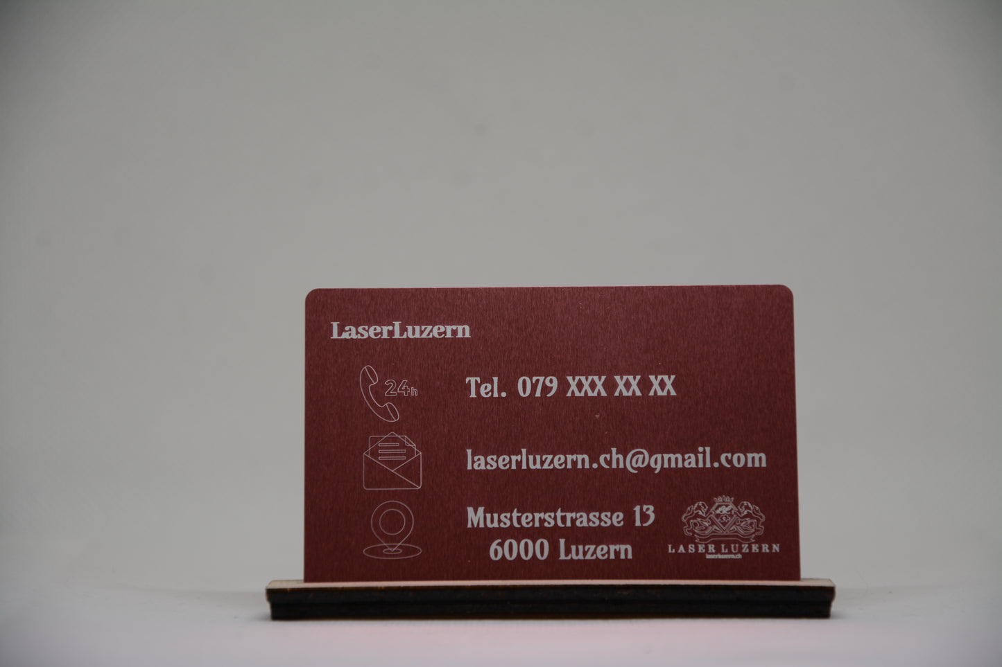 Aluminium Visitenkarten