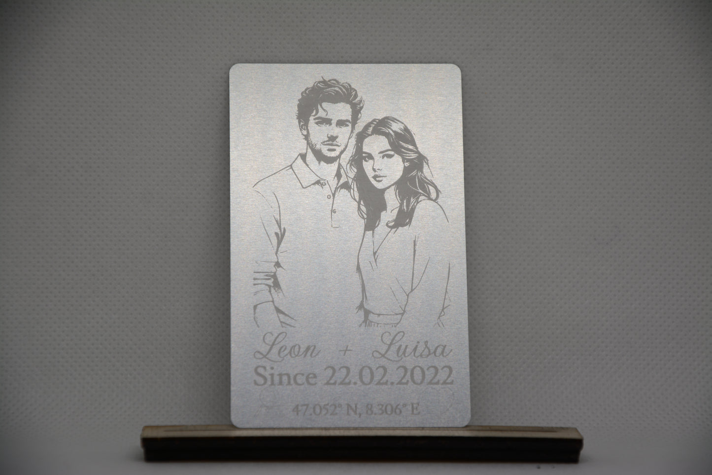 Aluminium Visitenkarten