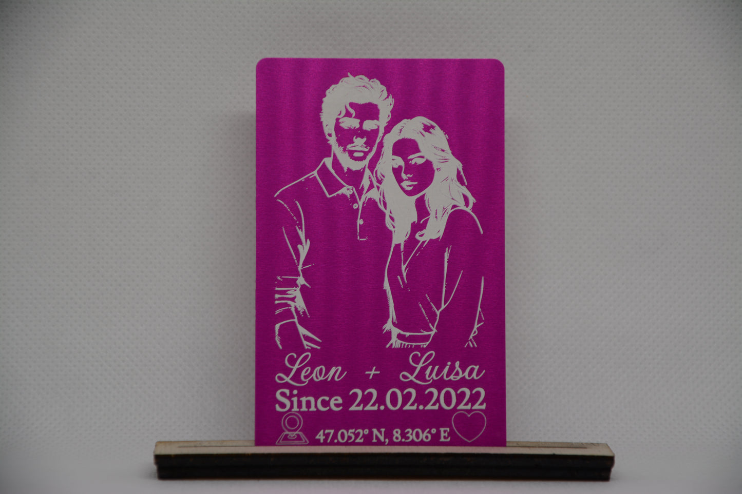 Aluminium Visitenkarten