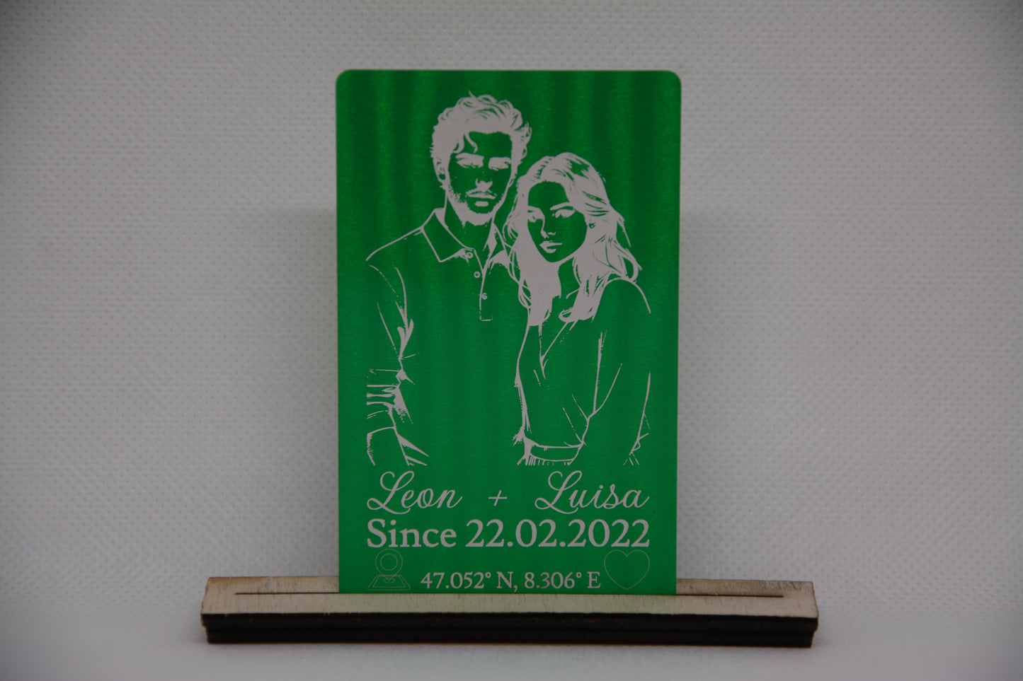 Aluminium Visitenkarten