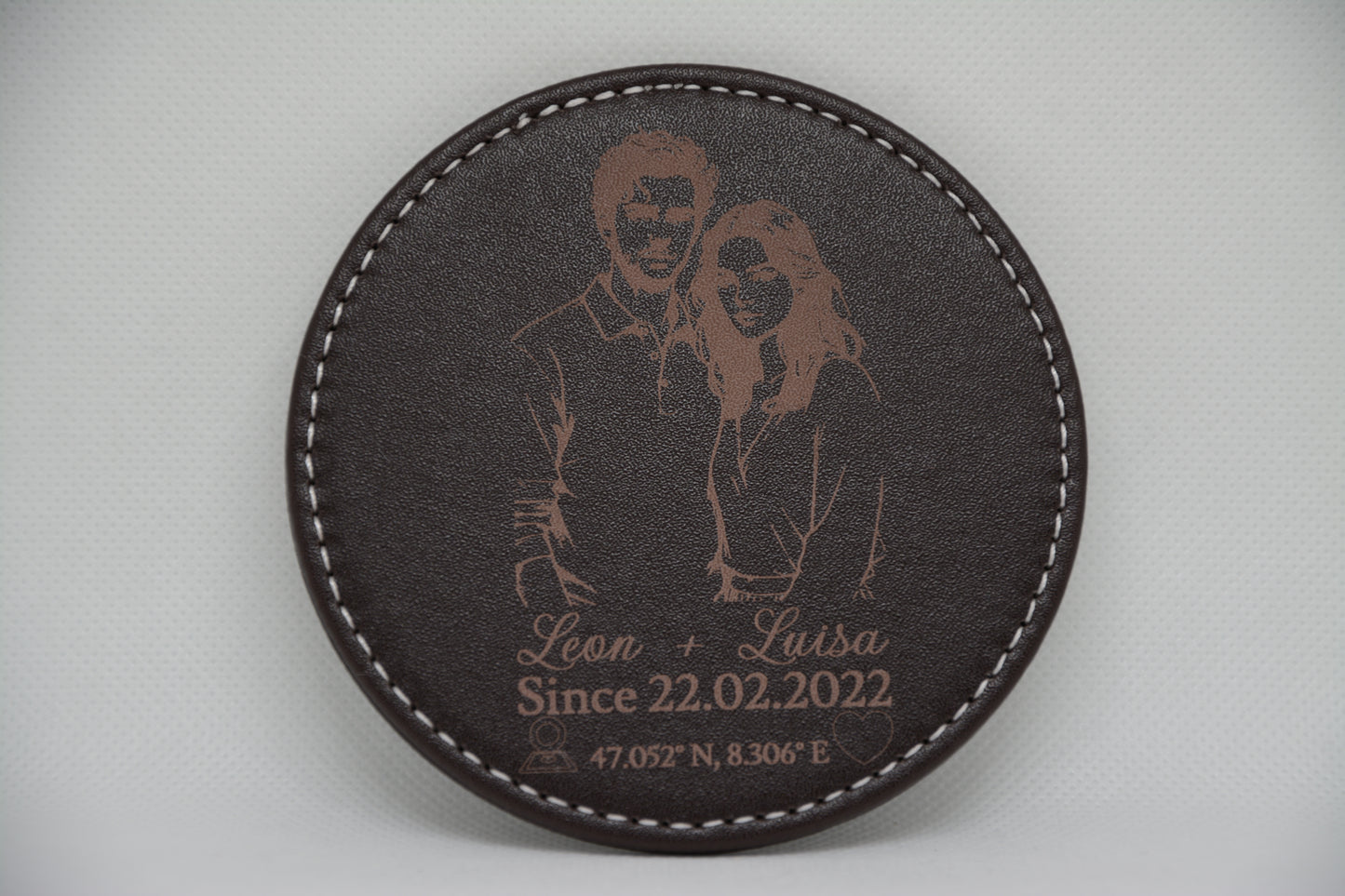 Kunstleder Untersetzer 6stk.